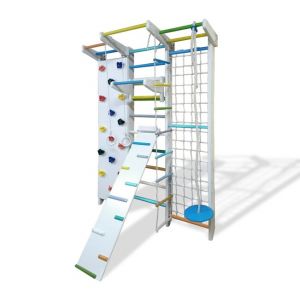 Спортивный уголок Пиратик Ласка-М 225см тройной с турничком и доской