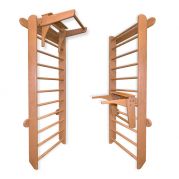 Шведская стенка из бука с турником-брусьями