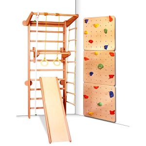 Спортивний куточок і скалодром з буку Babygrai