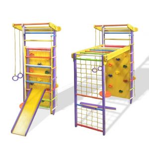 Спортивный уголок Трансформер Белка с горкой и скалолазкой