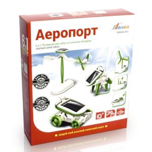 Розвиваючий набір на сонячних батареях 6в1 Аеропорт
