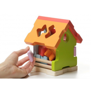 Дерев'яна розвиваюча іграшка Сортер будинок