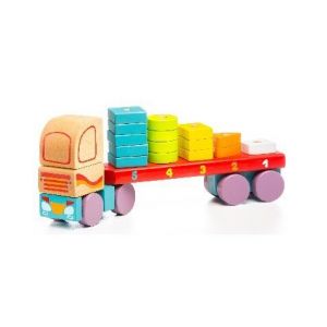 Тягач с геометрическими фигурами