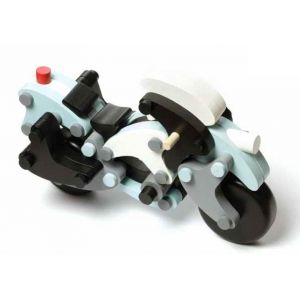 Деревянный конструктор Cubika Мотоцикл полицейский