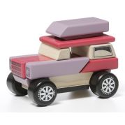 Деревянный конструктор Cubika Машинка-конструктор с магнитами