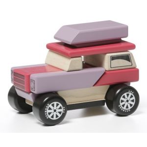 Деревянный конструктор Cubika Машинка-конструктор с магнитами