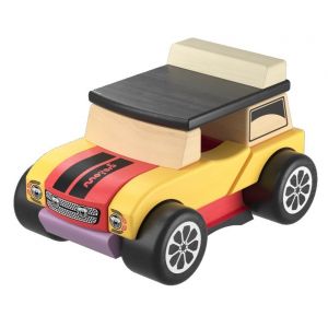 Деревянный конструктор Cubika Машинка мини-кабриолет