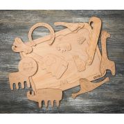 Деревянный пазл Африка