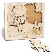 Деревянный пазл Веселая Ферма