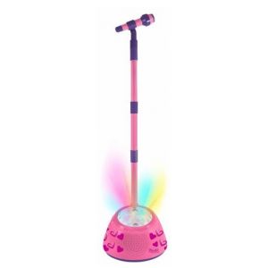 Мікрофон зі світловим шоу і підсилювачем Pink