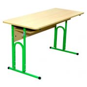 Стіл учнівський 2-місний, з полицею, зростова група 4-6