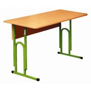 Стіл учнівський 2-місний, з регулюванням по висоті