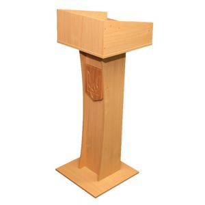 Трибуна с узкой основой с гербом