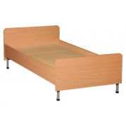 Ліжко односпальне на металевому каркасі