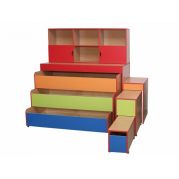 Ліжко дитяче 3-поверхове з кришкою
