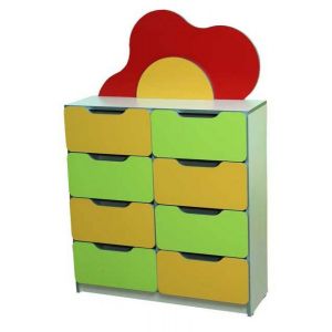 Дитячий комод до стінки Квіткова поляна