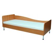 Ліжко 1-спальне з заокругленими спинками