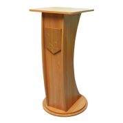 Трибуна с круглым основанием с гербом