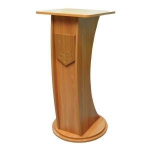 Трибуна с круглым основанием с гербом