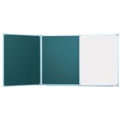 Доска аудиторная меловая и маркерная 5 поверхностей