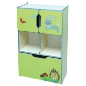 Стінка дитяча з двома малими дверима і шухлядою Звірята №9