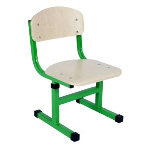 Стілець Т-подібний на квадратній трубі регулюється по висоті №1-3