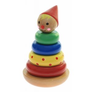 Пирамидка деревянная Человечек