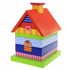 Пирамидка деревянная Домик