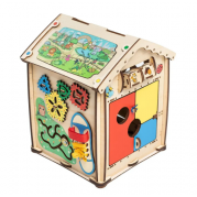 Бизидомик развивающий Мудрец с LED подсветкой 28х28х35