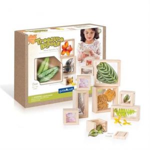 Набор блоков Natural Play Сокровища в ящиках прозрачный