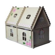 Ляльковий будиночок 2 поверхи з розписом