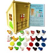 Набор Монтессори Станция №2 HEGA для счета и сортировки Курятник HEGA 