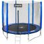 Батут Atleto 435 см с сеткой (3 места)