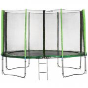 Батут Atleto 404 см с двойными ногами с сеткой (2 места)