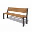 Лавка паркова зі спинкою Подвійна лінія