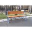 Лавка паркова зі спинкою Подвійна лінія