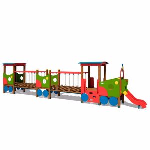 Ігровий майданчик Паровозик з двома вагончиками