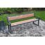 Лавка паркова зі спинкою