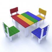 Дитячий столик і стільчики Веселинка