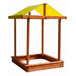 Дерев'яна пісочниця Теремок
