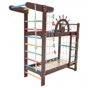 Двухэтажная кровать-спортивный уголок Забавный Пират