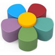 Комплект детских пуфов Цветок