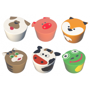 Набір пуфів Тварини