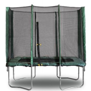 Прямоугольный батут KIDIGO 215х150 см с защитной сеткой