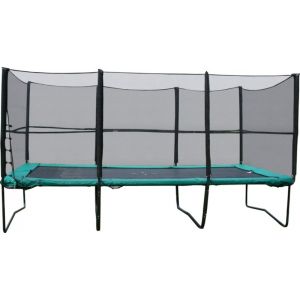 Прямокутний батут KIDIGO 457х305 см із захисною сіткою та драбиною
