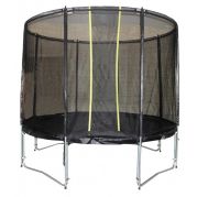 Батут KIDIGO VIP BLACK 244 см із захисною сіткою