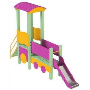 Ігровий комплекс Kidigo Паровозик з гіркою