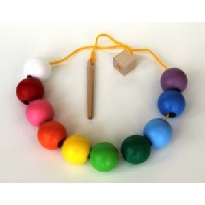 Шнуровка Бусы цветные шарики
