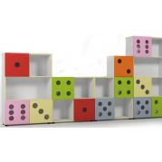 Стенка универсальная школа-сад Домино