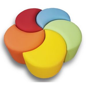 Комплект пуфиків Веселка